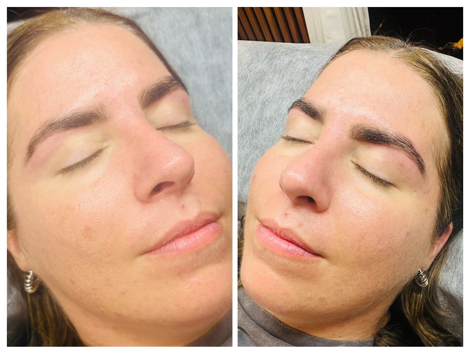 Brow tint finished result